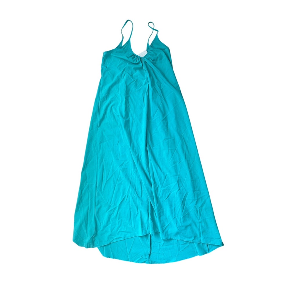 MERCER & BLUSH Chic Turquoise Maxi Dress for Women SIZE SMALL 2 4 Comfort Loose - Picture 2 of 4